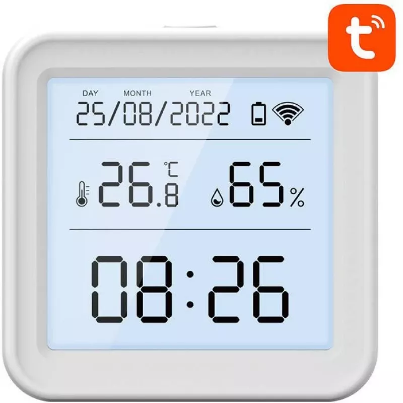 Gosund S6 sensor inteligente Wi-Fi de temperatura y humedad con pantalla LCD, compatible con Tuya