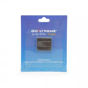 GoXtreme Batería de litio 1050mAh 3.7V para cámara de acción GoXtreme Vision DUO