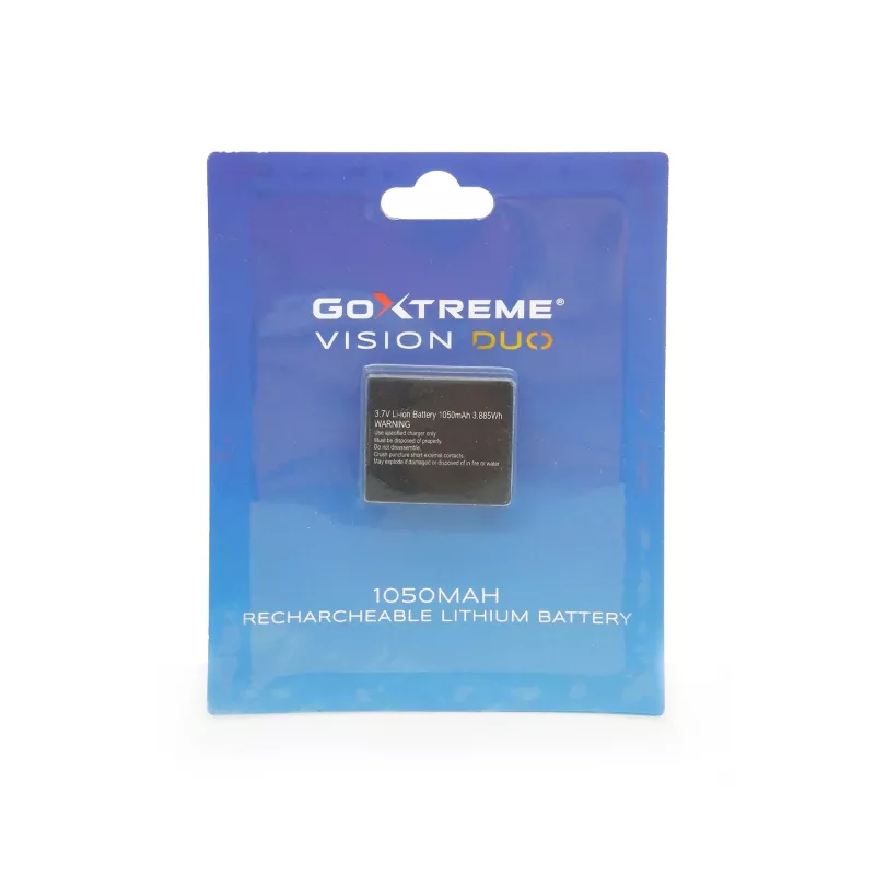 GoXtreme Batería de litio 1050mAh 3.7V para cámara de acción GoXtreme Vision DUO