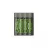 GP Cargador de baterías M451 con 4x baterías AAA 2700 mAh 1,2V Negro EU