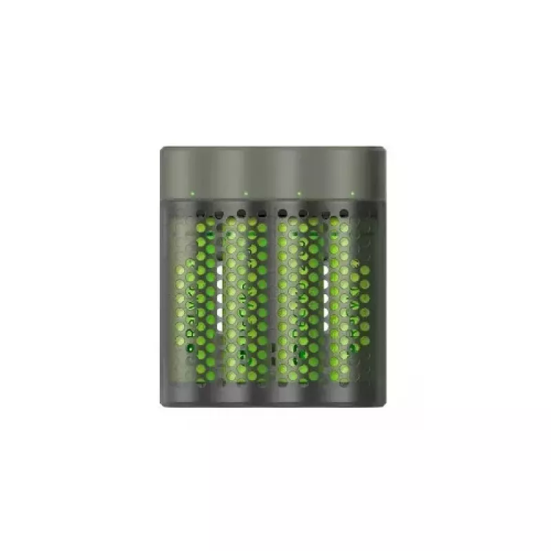 GP Cargador de baterías M451 con 4x baterías AAA 2700 mAh 1,2V Negro EU