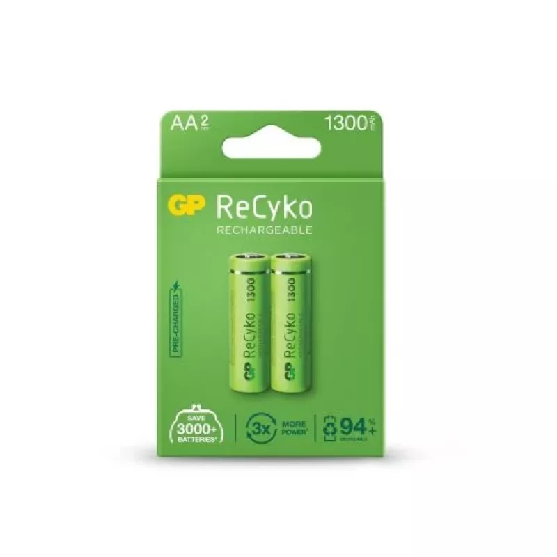 GP ReCyko Batería AA 1300mAh pack de 2 blíster