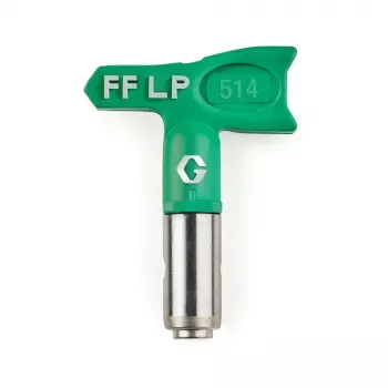 Graco Boquilla de acabado verde FFLP514 - Punta airless RAC X Fine Finish Low Pressure, orificio 0.014 inch, ancho de abanico 10 inch