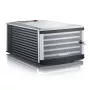 GRAEF DA506EU deshidratador de alimentos, 600W, 6 bandejas, negro/plata