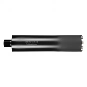 GRAPHITE Corona de diamante para soporte de taladro 58G540 102 mm x 450 mm, 9 segmentos, rosca M22