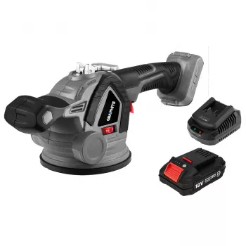 GRAPHITE Energy+ ventosa para azulejos con vibración y batería de 18V con batería de 2 Ah y cargador