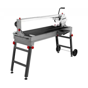 GRAPHITE cortadora de azulejos 1200 W, disco de diamante 250 mm, longitud de corte 920 mm, refrigeración por agua, guía láser