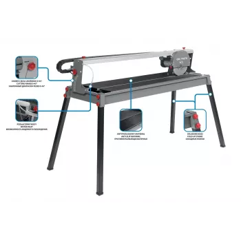 GRAPHITE TOP-59G891 Cortadora manual de azulejos 600 mm con disco de carburo