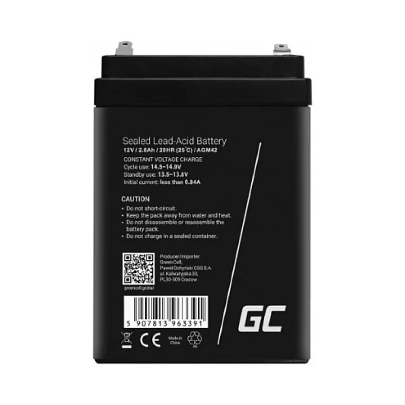 Green Cell AGM25 Batería de plomo-ácido sellada 75Ah 12V