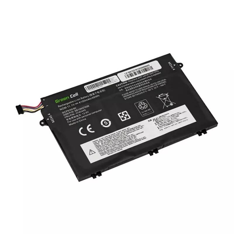 Green Cell GC-LE166 Batería L17C3P51 L17L3P51 L17M3P51 L17M3P52 para Lenovo ThinkPad E480 E485 E490 E495 E580 E585 E590 E595, 11,4V 4100mAh