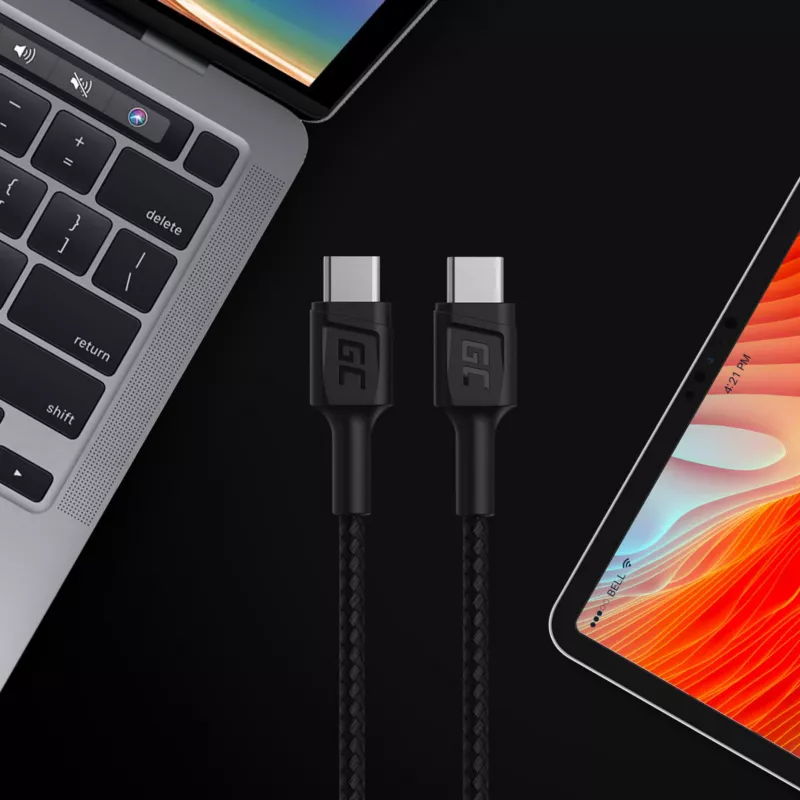 Green Cell GC PowerStream Cable de Carga Rápida USB Type-C Macho a Type-C Macho 2m Negro