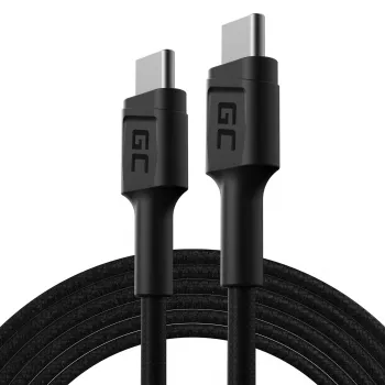 Green Cell GC PowerStream Cable de Carga Rápida USB Type-C Macho a Type-C Macho 2m Negro
