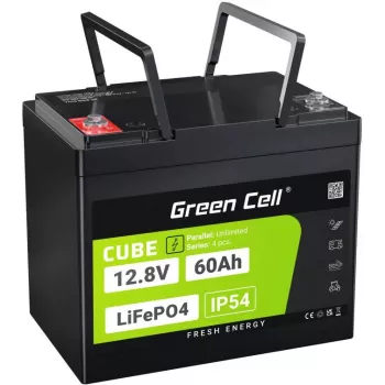 Green Cell LFPGC12V60AH batería para SAI de litio hierro fosfato (LiFePO4) 12,8 V 60 Ah