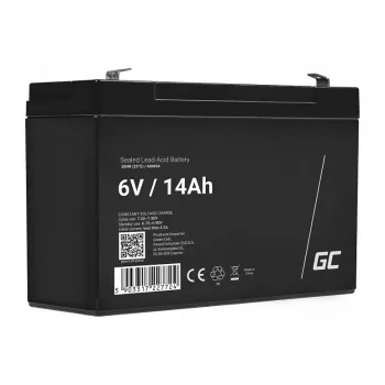 Green Cell Batería de sustitución AGM34 6V 14Ah AGM plomo-ácido con fibra