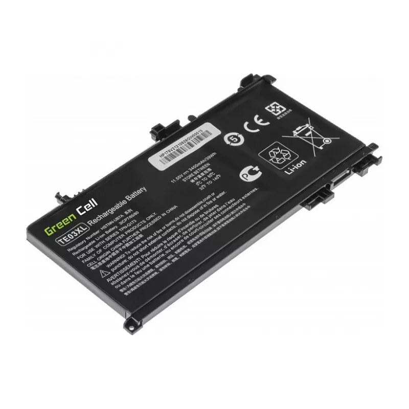 Green Cell TE03XL Batería para HP Omen 15-AX, HP Pavilion 15-BC, 11,55 V, 3400 mAh (HP179V2)