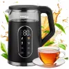 GREENBLUE Hervidor inalámbrico GB670 B 1,7L 2200W Negro/Plata