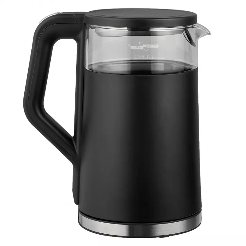 GREENBLUE Hervidor inalámbrico GB670 B 1,7L 2200W Negro/Plata