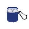 Funda de silicona GreenGo con gancho azul oscuro para Apple AirPods