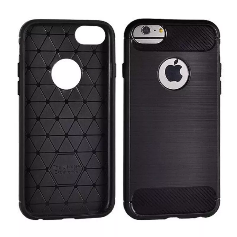 GreenGo Huawei Y7 2019 funda trasera Carbon negra