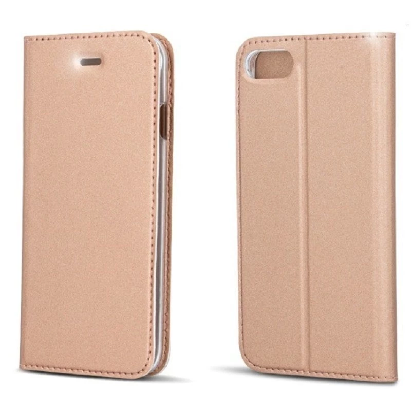 GreenGo Funda flip Smart Premium color oro rosa para Sony Xperia E5