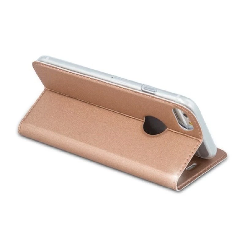 GreenGo Funda flip Smart Premium color oro rosa para Sony Xperia E5
