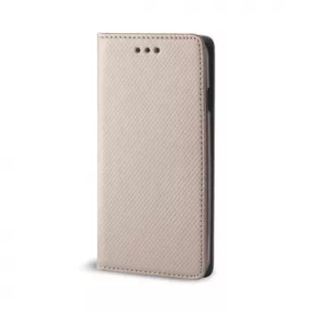 GreenGo Funda tipo cartera con tapa Smart Magnet para Xiaomi Mi 8 dorada