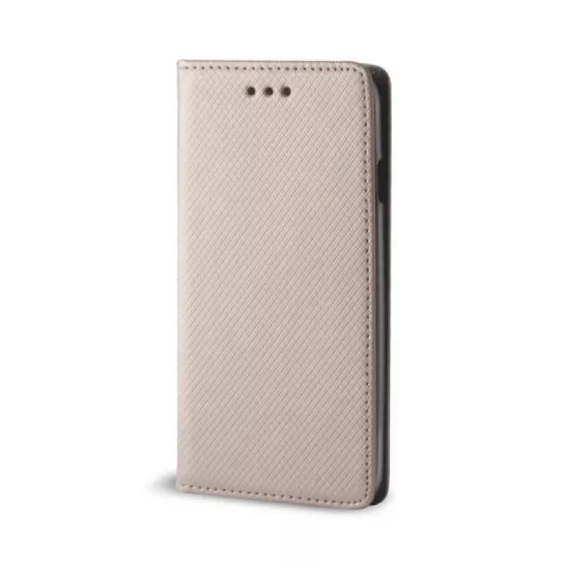 GreenGo Funda tipo cartera con tapa Smart Magnet para Xiaomi Mi 8 dorada