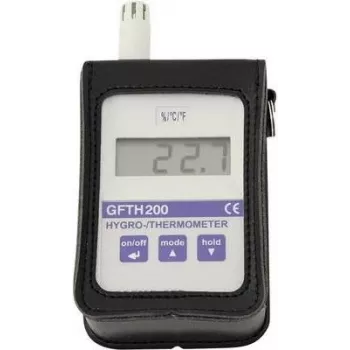 Greisinger ST-KF Bolsa de transporte para instrumentos de medición portátiles, nailon negro, presilla para cinturón, cremallera, 160 x 85 x 35 mm 605318