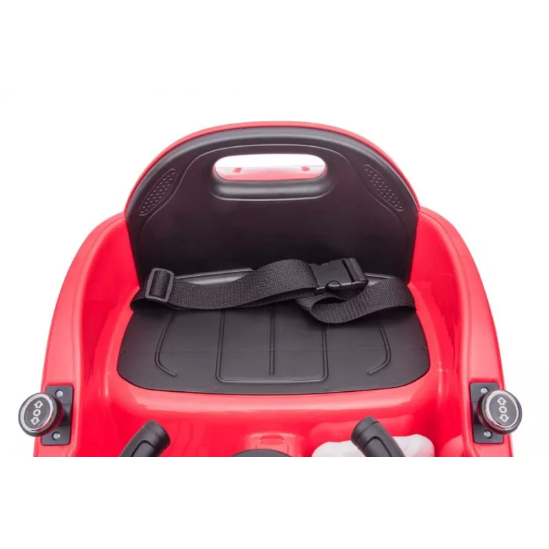 GTS1166 Vehículo a batería con luces LED y mando a distancia, rojo