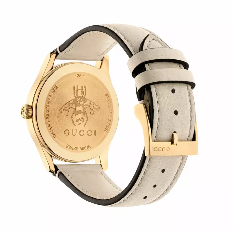 GUCCI G-Timeless Reloj mujer YA1264128 38mm cuarzo suizo acero inoxidable esfera plateada