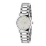 Reloj de mujer Gucci G-Timeless YA126572A 27mm acero inoxidable esfera plateada con índices de diamantes suizo cuarzo
