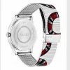 GUCCI G-Timeless reloj unisex de cuarzo suizo YA1264123 38mm acero inoxidable esfera plateada