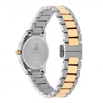 GUCCI G-Timeless Reloj de mujer YA126596 27mm acero inoxidable esfera plateada