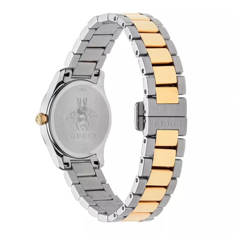 GUCCI G-Timeless Reloj de mujer YA126596 27mm acero inoxidable esfera plateada
