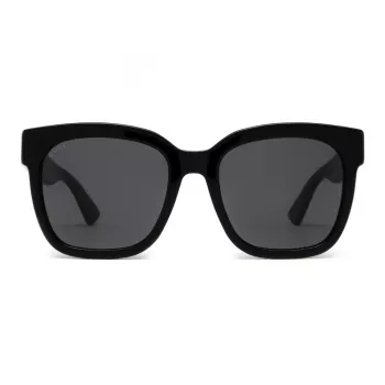 Gafas de sol de mujer GUCCI GG0034SN-001 rectangulares 54/20/140 mm negras acetato gris nailon UV400