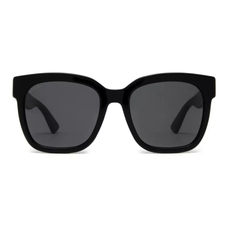 Gafas de sol de mujer GUCCI GG0034SN-001 rectangulares 54/20/140 mm negras acetato gris nailon UV400