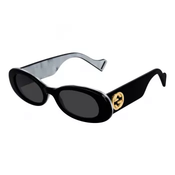 Gucci GG0517S-001 gafas de sol mujer cuadradas de acetato negro/gris 52mm
