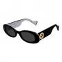 Gucci GG0517S-001 gafas de sol mujer cuadradas de acetato negro/gris 52mm