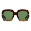 Gucci Gafas de sol de mujer GG1111S-002 Negro Gris Cuadradas Acetato 54mm