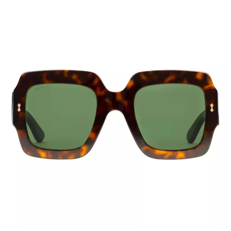 Gucci Gafas de sol de mujer GG1111S-002 Negro Gris Cuadradas Acetato 54mm