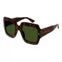 Gucci Gafas de sol de mujer GG1111S-002 Negro Gris Cuadradas Acetato 54mm
