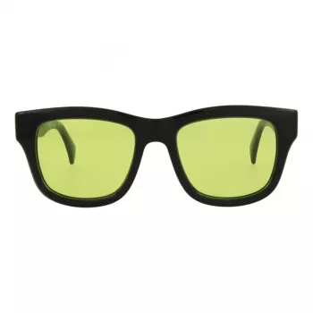 Gucci GG1135S-005 gafas de sol unisex montura negra lentes grises 51mm