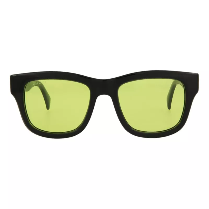 Gucci GG1135S-005 gafas de sol unisex montura negra lentes grises 51mm