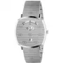 GUCCI Grip reloj de cuarzo unisex 35mm acero inoxidable esfera plateada YA157410