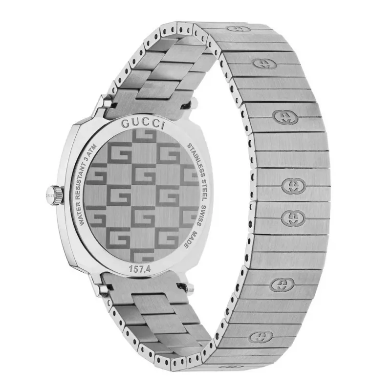 GUCCI Grip Reloj de mujer YA157401 35mm oro PVD acero inoxidable cuarzo