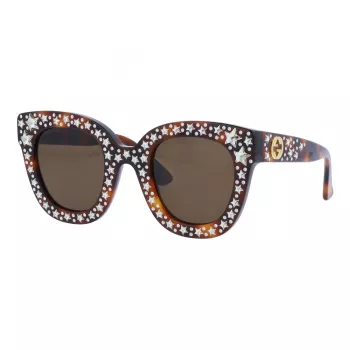 GUCCI Gafas de sol de mujer GG0116S-003 Cat-Eye Havana Brown Gradient 49mm