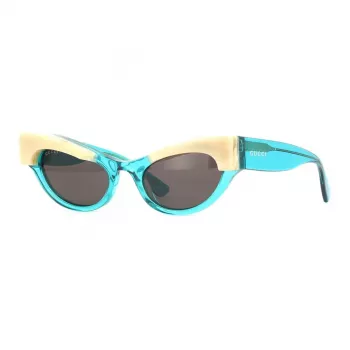 GUCCI Gafas de sol mujer GG1167S-004 cat eye acetato negro lentes gris oscuro 52/21/140 mm
