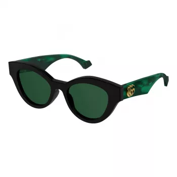 Gucci Gafas de sol mujer GG0957S-001 montura negra cuadrada lentes grises 54mm