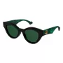 Gucci Gafas de sol mujer GG0957S-001 montura negra cuadrada lentes grises 54mm