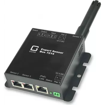 GÜDE 7214-11 Expert Sensor Box Temperatura 2x conexión de sensor 1x salida de relé 1x entrada IO PoE
